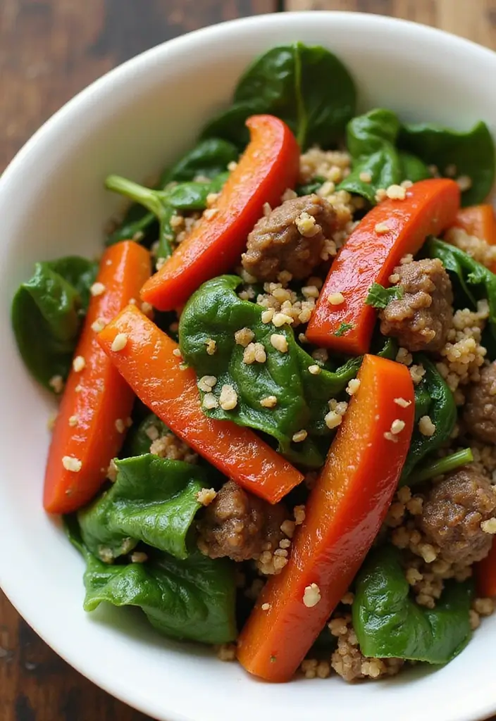 25+ Beef and Peppers Stir Fry Recipes for Quick Weeknight Dinners 151 25+ Beef and Peppers Stir Fry Recipes for Quick Weeknight Dinners - 23. Beef and Pepper Stir Fry with Spinach and Quinoa