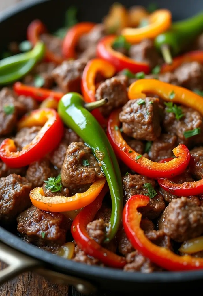 25+ Beef and Peppers Stir Fry Recipes for Quick Weeknight Dinners 48 25+ Beef and Peppers Stir Fry Recipes for Quick Weeknight Dinners - 8. Beef and Bell Pepper Fajita Stir Fry