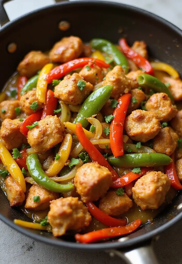 25 Bourbon Chicken Stir Fry Recipes for Sweet-Savory Lovers 108 25 Bourbon Chicken Stir Fry Recipes for Sweet-Savory Lovers - 16. Bourbon Chicken with Peppers and Onions