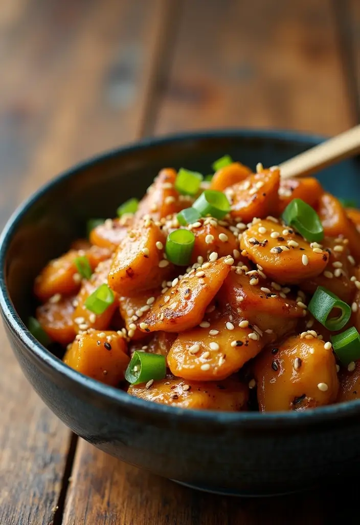25 Bourbon Chicken Stir Fry Recipes for Sweet-Savory Lovers 115 25 Bourbon Chicken Stir Fry Recipes for Sweet-Savory Lovers - 17. Bourbon Chicken with Sesame Seeds