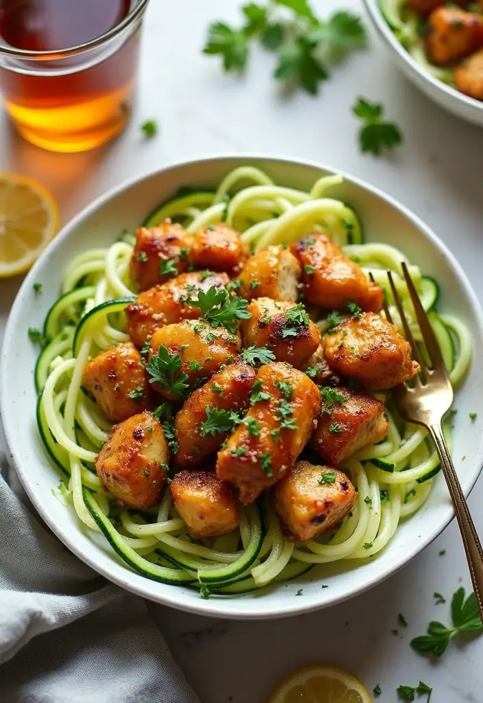 25 Bourbon Chicken Stir Fry Recipes for Sweet-Savory Lovers 29 25 Bourbon Chicken Stir Fry Recipes for Sweet-Savory Lovers - 5. Bourbon Chicken with Zucchini Noodles