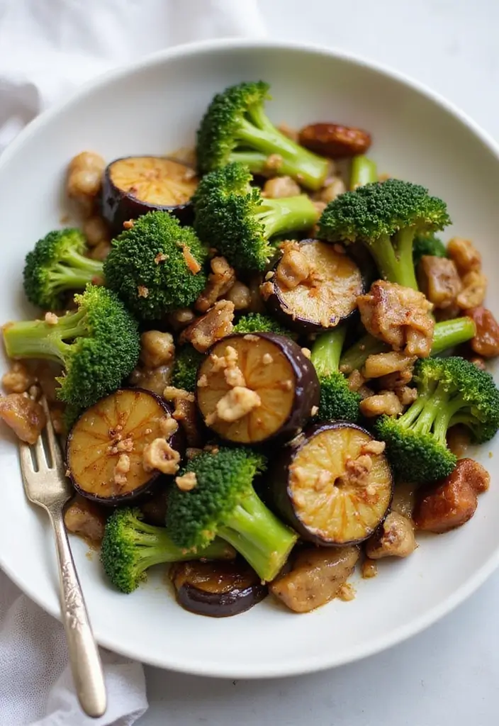 25 Broccoli Stir Fry Recipes That Are Fast and Flavorful 118 25 Broccoli Stir Fry Recipes That Are Fast and Flavorful - 18. Broccoli and Eggplant Stir Fry
