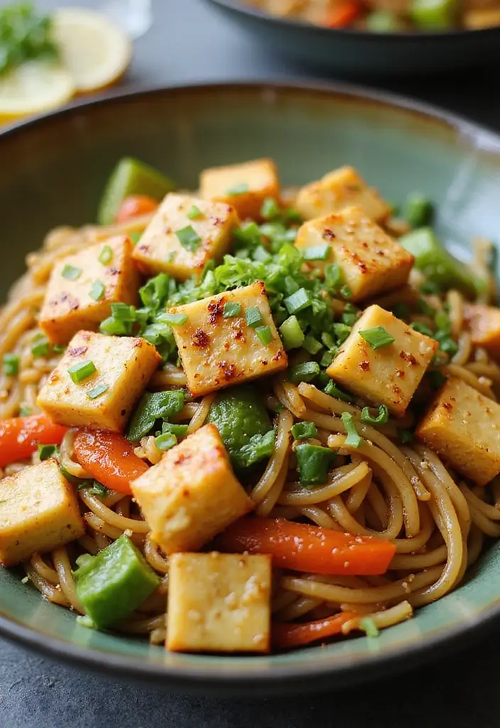 25 Egg Noodle Stir Fry Recipes for Comforting Dinners 146 25 Egg Noodle Stir Fry Recipes for Comforting Dinners - 22. Egg Noodle Stir Fry with Grilled Tofu