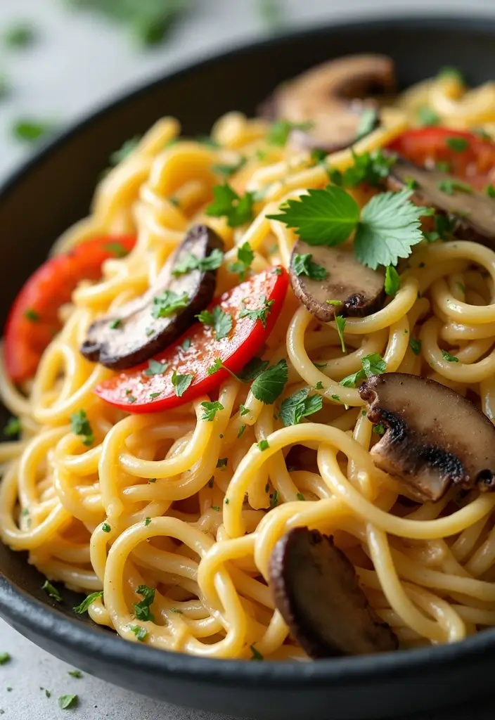 25 Egg Noodle Stir Fry Recipes for Comforting Dinners 15 25 Egg Noodle Stir Fry Recipes for Comforting Dinners - 3. Creamy Vegan Alfredo Egg Noodle Stir Fry
