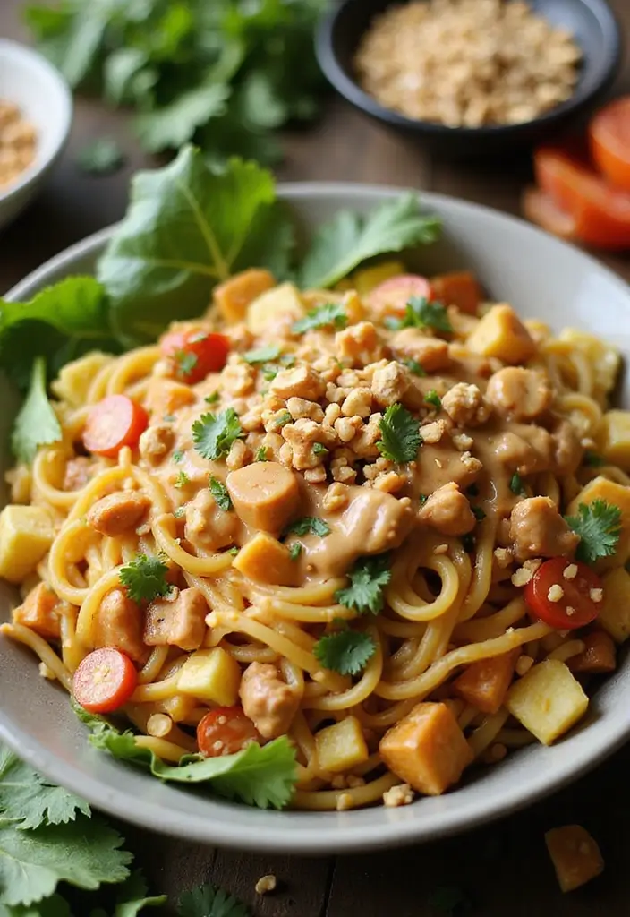25 Egg Noodle Stir Fry Recipes for Comforting Dinners 22 25 Egg Noodle Stir Fry Recipes for Comforting Dinners - 4. Thai Peanut Egg Noodle Stir Fry