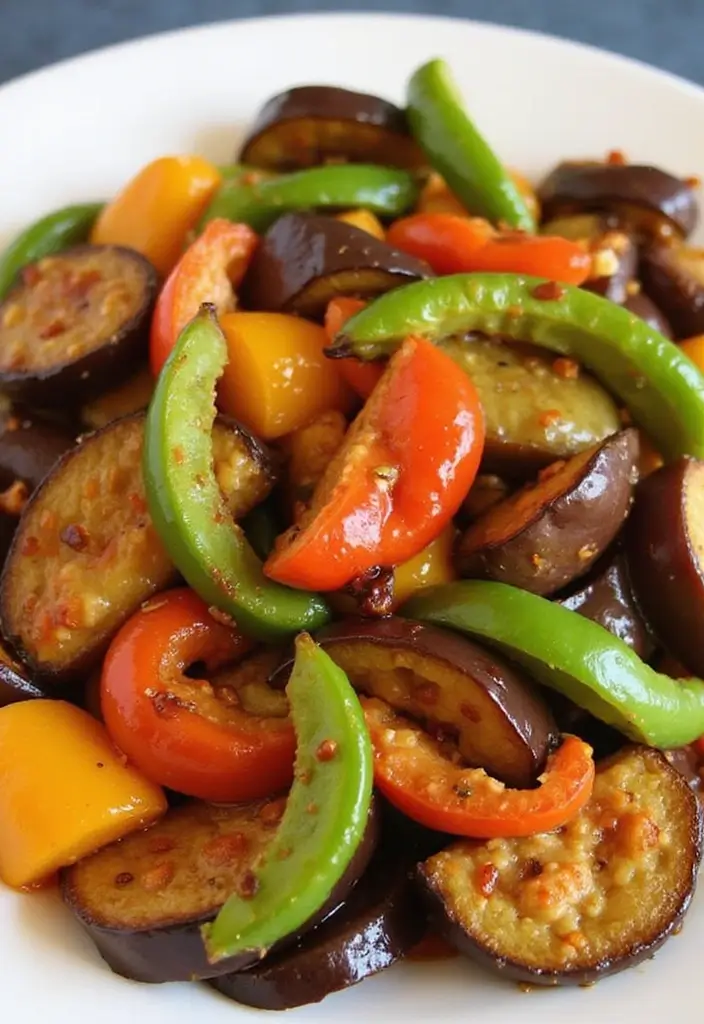 25 Eggplant Stir Fry Recipes for a Savory Plant-Based Meal 110 25 Eggplant Stir Fry Recipes for a Savory Plant-Based Meal - 18. Eggplant and Peppers Stir Fry
