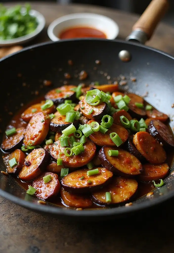25 Eggplant Stir Fry Recipes for a Savory Plant-Based Meal 6 25 Eggplant Stir Fry Recipes for a Savory Plant-Based Meal - 2. Spicy Szechuan Eggplant Stir Fry
