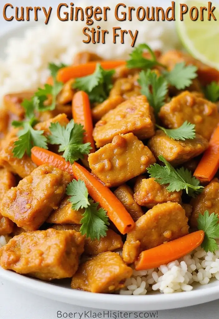25+ Ground Pork Stir Fry Recipes Full of Umami Flavor 116 25+ Ground Pork Stir Fry Recipes Full of Umami Flavor - 18. Curry Ginger Ground Pork Stir Fry
