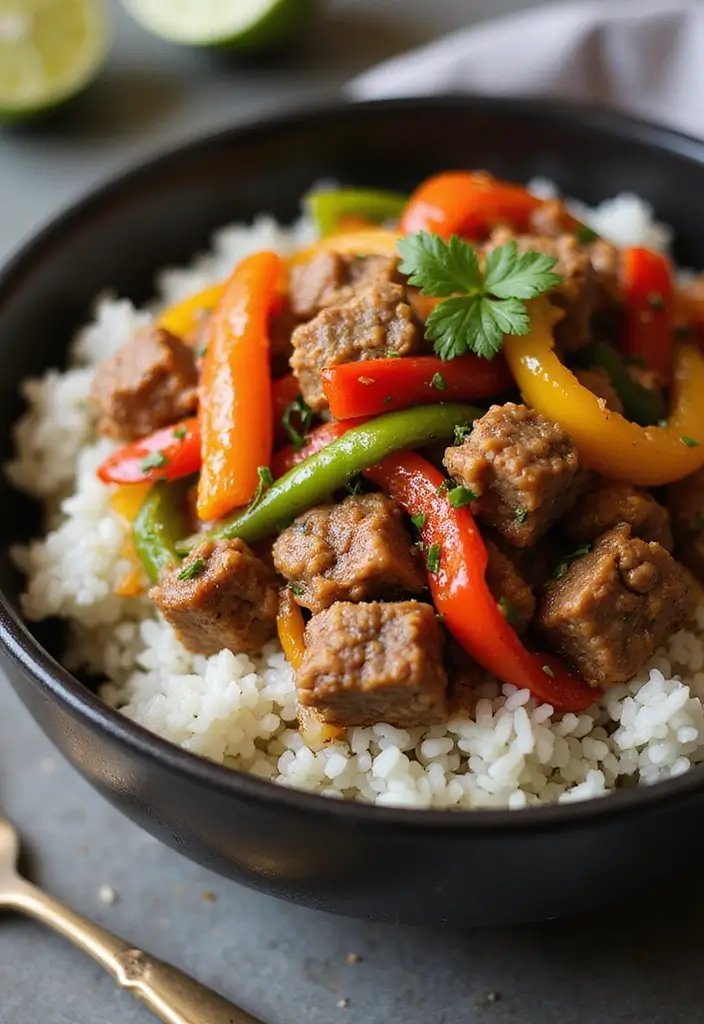 25+ Ground Pork Stir Fry Recipes Full of Umami Flavor 137 25+ Ground Pork Stir Fry Recipes Full of Umami Flavor - 21. Ground Pork with Bell Peppers Stir Fry