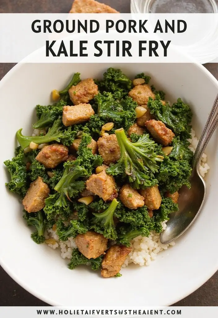 25+ Ground Pork Stir Fry Recipes Full of Umami Flavor 165 25+ Ground Pork Stir Fry Recipes Full of Umami Flavor - 25. Ground Pork and Kale Stir Fry