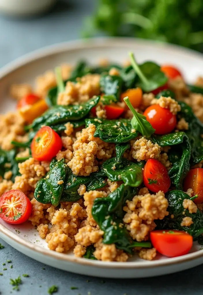 25 Ground Turkey Stir Fry Recipes for Light Meals 109 25 Ground Turkey Stir Fry Recipes for Light Meals - 17. Ground Turkey and Spinach Stir Fry