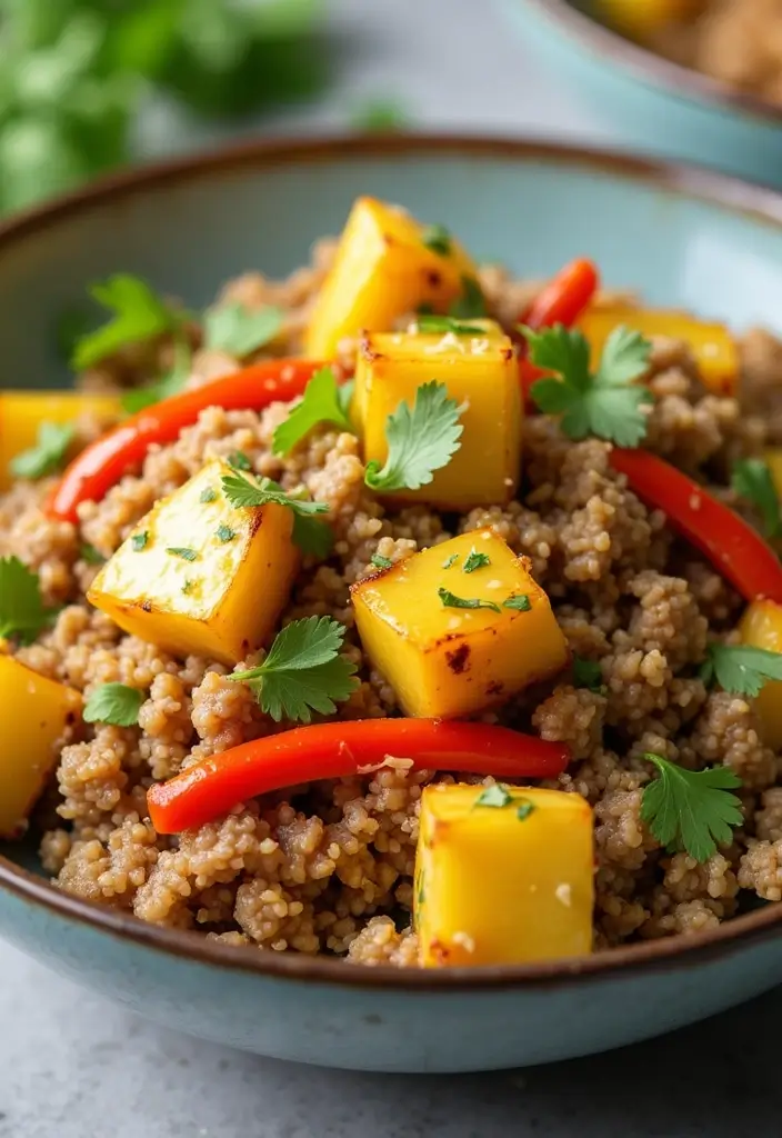 25 Ground Turkey Stir Fry Recipes for Light Meals 142 25 Ground Turkey Stir Fry Recipes for Light Meals - 22. Ground Turkey and Pineapple Stir Fry