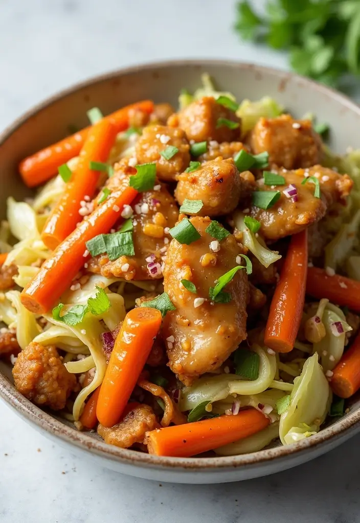 25 Honey Chicken Stir Fry Recipes with Sweet and Savory Flavor 130 25 Honey Chicken Stir Fry Recipes with Sweet and Savory Flavor - 20. Honey Cabbage Chicken Stir Fry