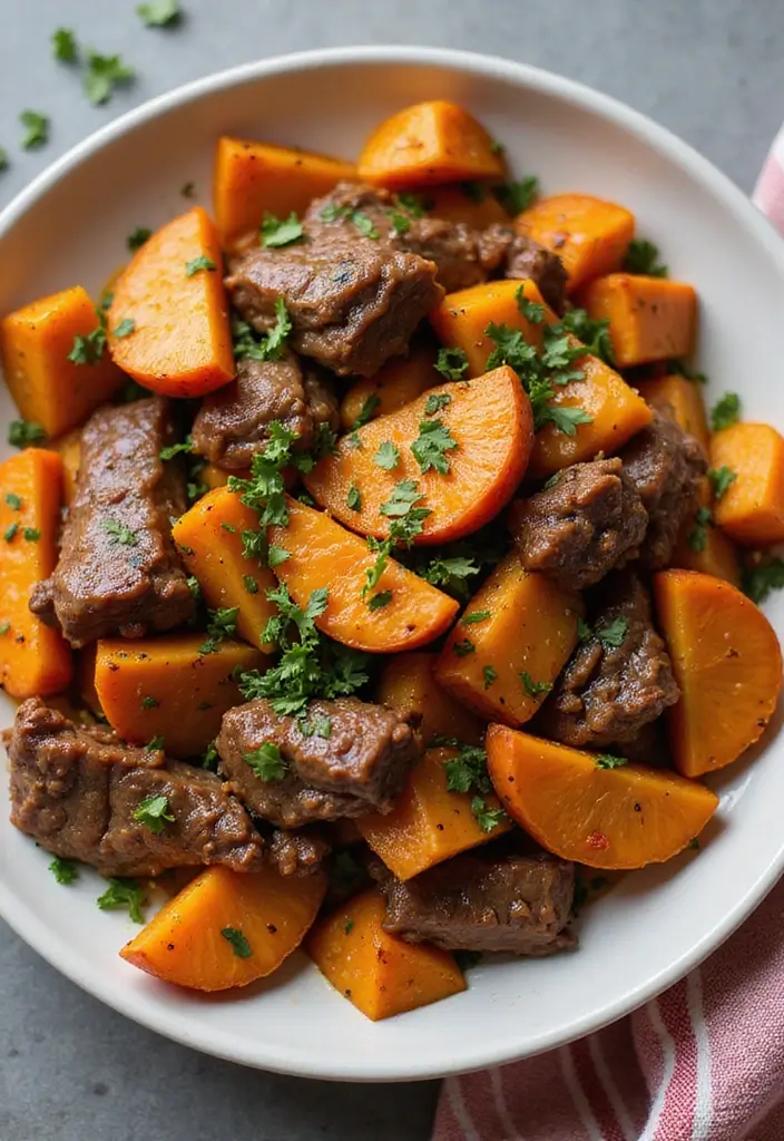 25+ Juicy Angus Beef Stir Fry Recipes You Must Try 118 25+ Juicy Angus Beef Stir Fry Recipes You Must Try - 18. Angus Beef and Sweet Potato Stir Fry