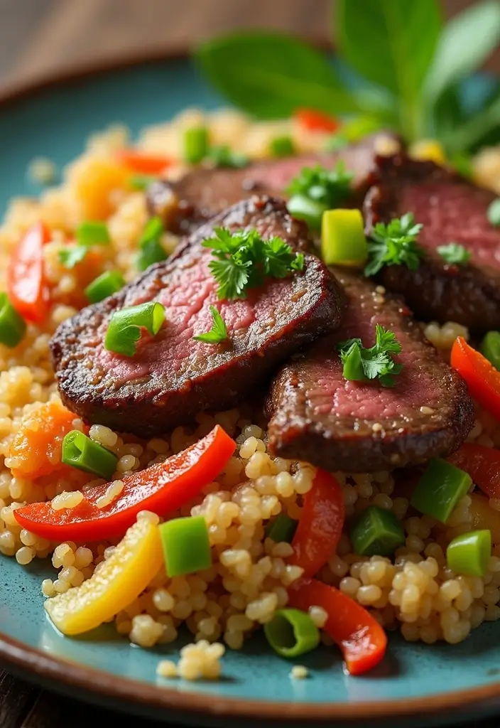 25+ Juicy Angus Beef Stir Fry Recipes You Must Try 123 25+ Juicy Angus Beef Stir Fry Recipes You Must Try - 19. Angus Beef and Quinoa Stir Fry