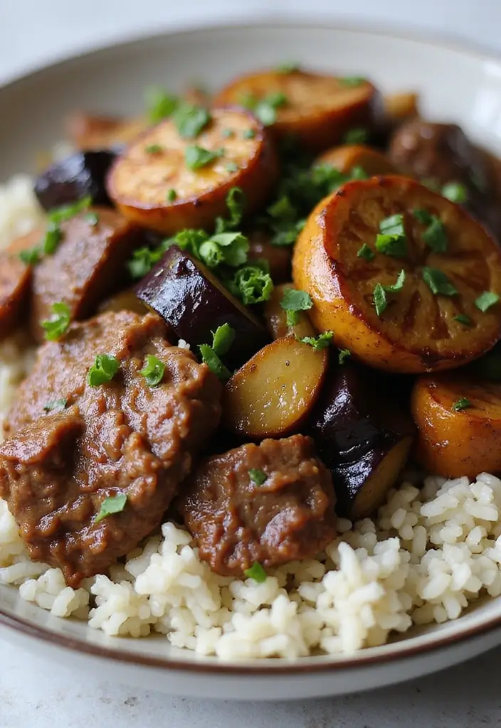 25+ Juicy Angus Beef Stir Fry Recipes You Must Try 137 25+ Juicy Angus Beef Stir Fry Recipes You Must Try - 21. Angus Beef and Eggplant Stir Fry
