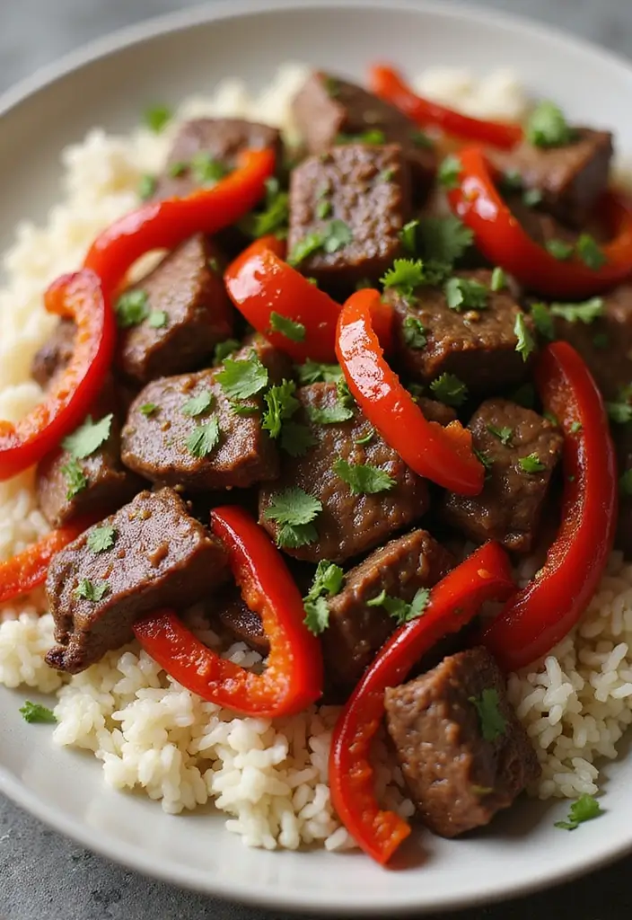 25+ Juicy Angus Beef Stir Fry Recipes You Must Try 149 25+ Juicy Angus Beef Stir Fry Recipes You Must Try - 23. Angus Beef and Red Pepper Stir Fry