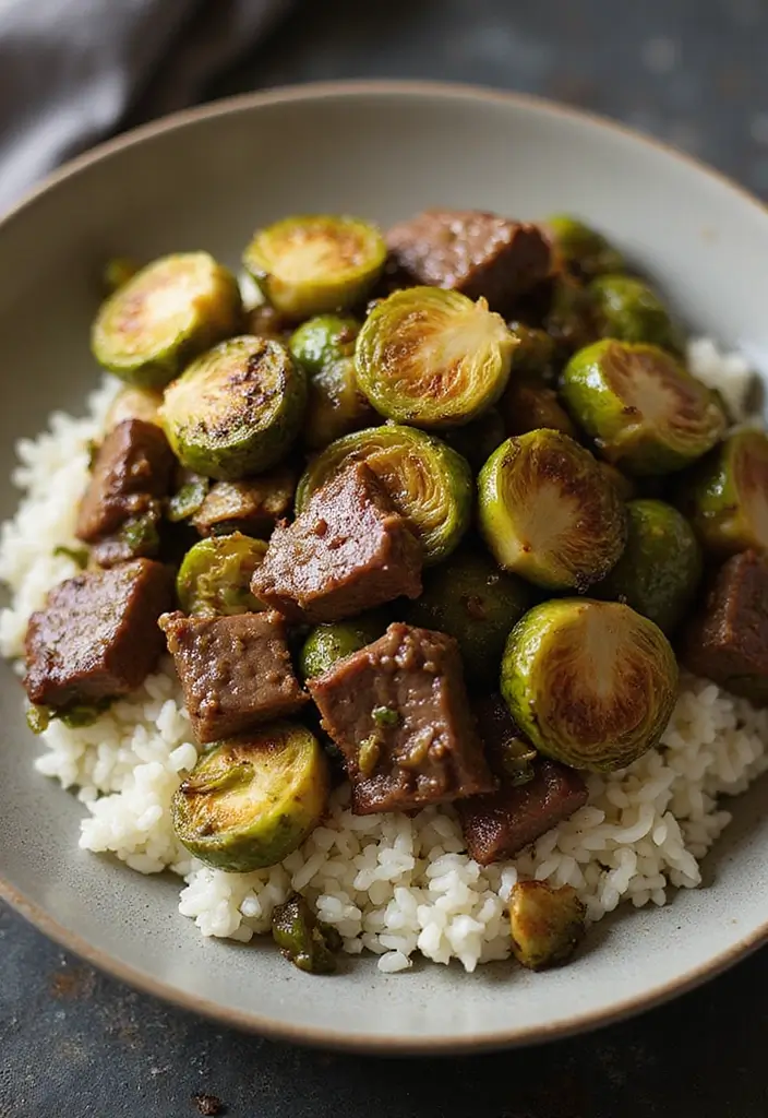 25+ Juicy Angus Beef Stir Fry Recipes You Must Try 156 25+ Juicy Angus Beef Stir Fry Recipes You Must Try - 24. Angus Beef and Brussels Sprouts Stir Fry