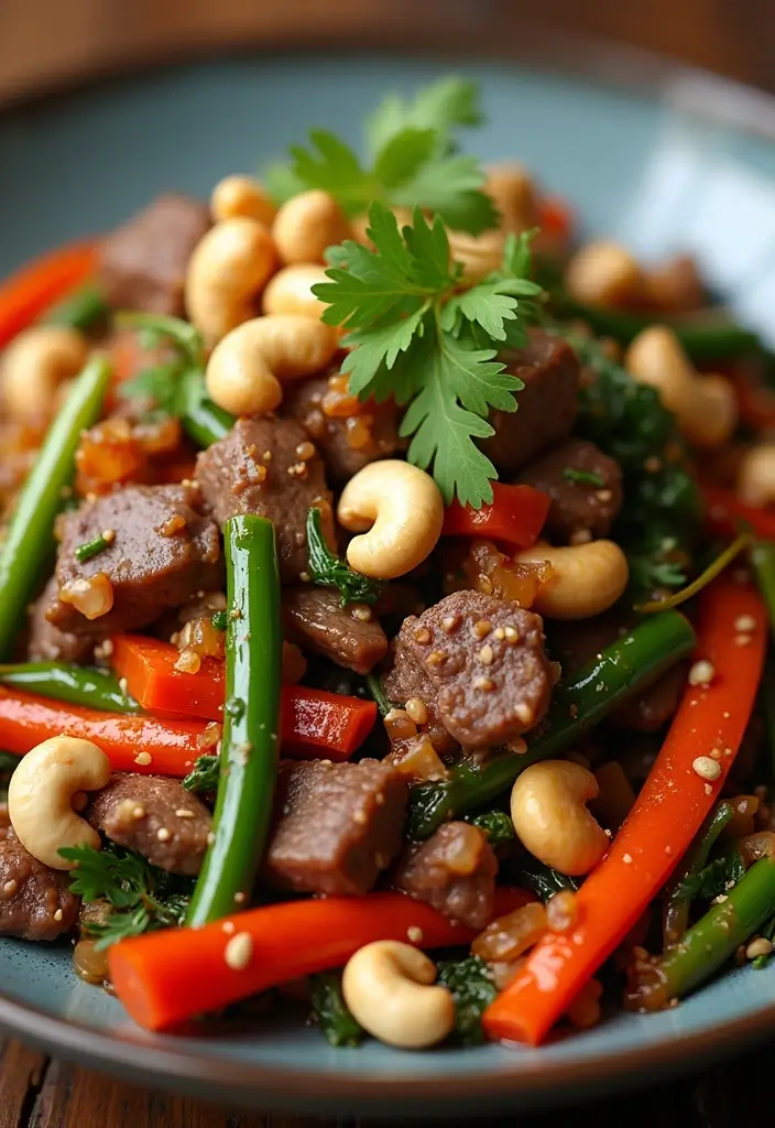 25+ Juicy Angus Beef Stir Fry Recipes You Must Try 27 25+ Juicy Angus Beef Stir Fry Recipes You Must Try - 5. Angus Beef and Vegetable Stir Fry with Cashews