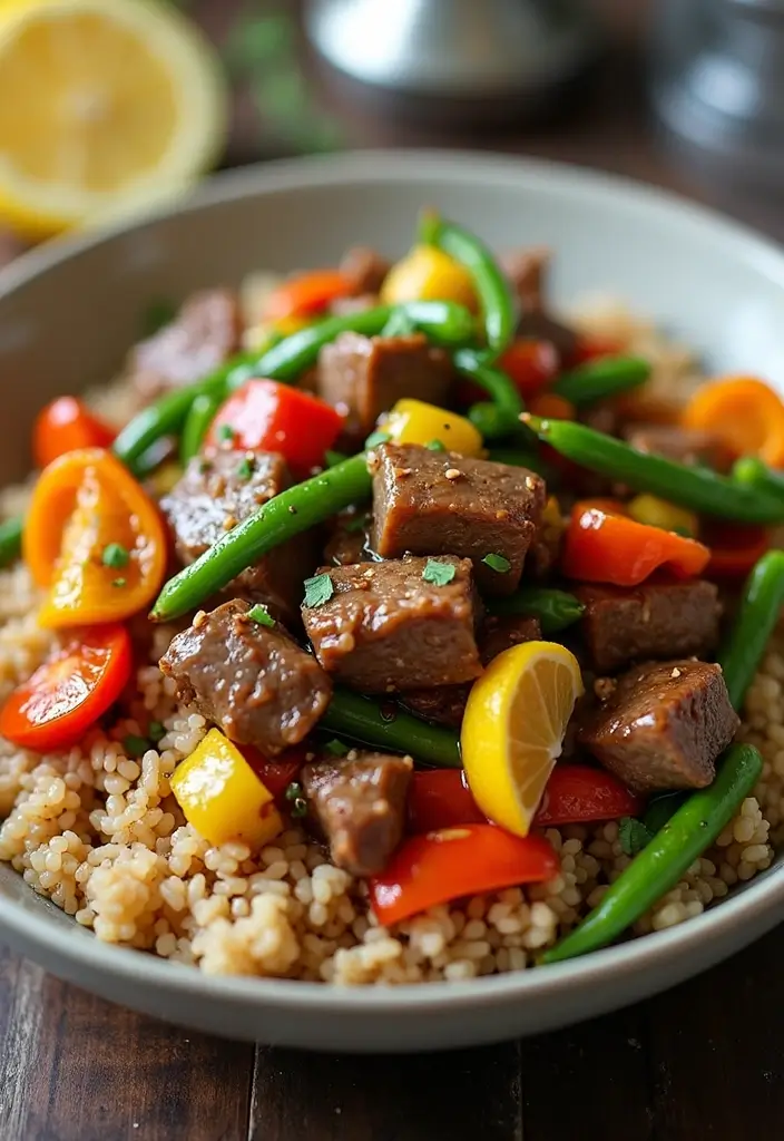 25+ Juicy Angus Beef Stir Fry Recipes You Must Try 55 25+ Juicy Angus Beef Stir Fry Recipes You Must Try - 9. Lemon Garlic Angus Beef Stir Fry
