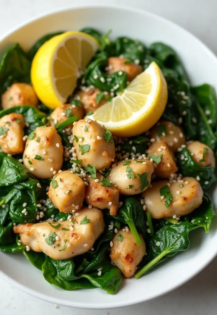 25 Lemon Chicken Stir Fry Recipes That Taste Fresh and Light 71 25 Lemon Chicken Stir Fry Recipes That Taste Fresh and Light - 11. Lemon Chicken Stir Fry with Spinach