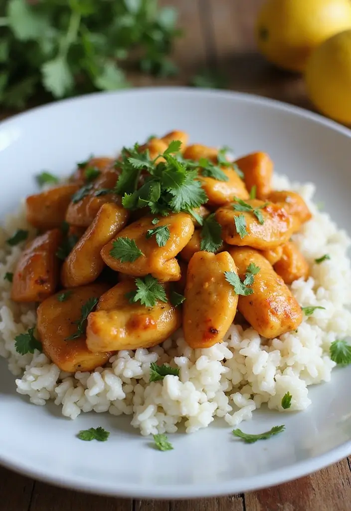 25 Lemon Chicken Stir Fry Recipes That Taste Fresh and Light 92 25 Lemon Chicken Stir Fry Recipes That Taste Fresh and Light - 14. Lemon Chicken Stir Fry with Cilantro Rice