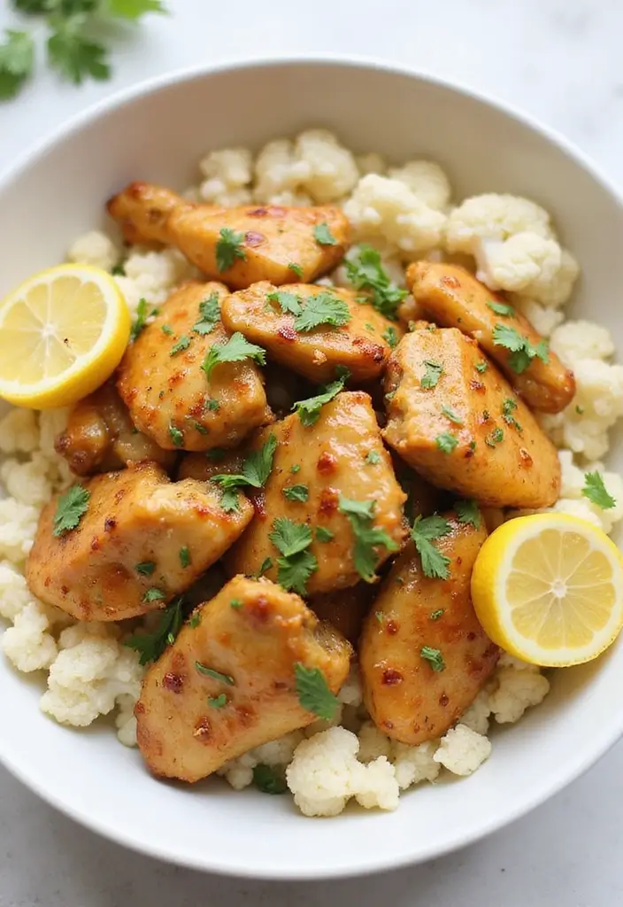 25 Lemon Chicken Stir Fry Recipes That Taste Fresh and Light 111 25 Lemon Chicken Stir Fry Recipes That Taste Fresh and Light - 17. Lemon Chicken Stir Fry with Cauliflower Rice