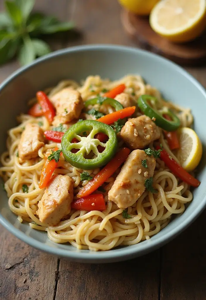 25 Lemon Chicken Stir Fry Recipes That Taste Fresh and Light 153 25 Lemon Chicken Stir Fry Recipes That Taste Fresh and Light - 23. Lemon Chicken Stir Fry with Egg Noodles