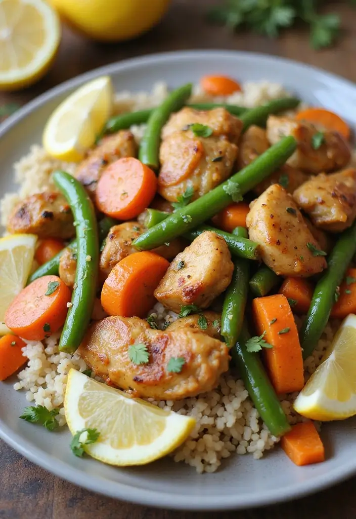 25 Lemon Chicken Stir Fry Recipes That Taste Fresh and Light 43 25 Lemon Chicken Stir Fry Recipes That Taste Fresh and Light - 7. Lemon Chicken Stir Fry with Carrots and Green Beans