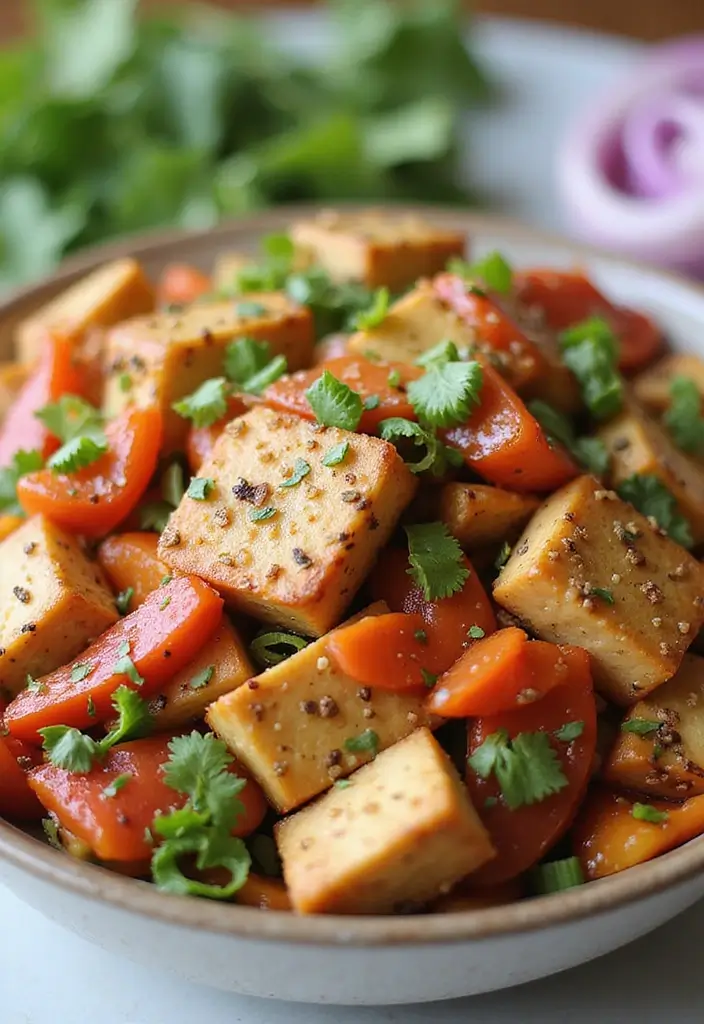 25 Quick Stir Fry Recipes Using Coleslaw Mix 22 25 Quick Stir Fry Recipes Using Coleslaw Mix - 4. Vegetarian Tofu & Coleslaw Stir Fry