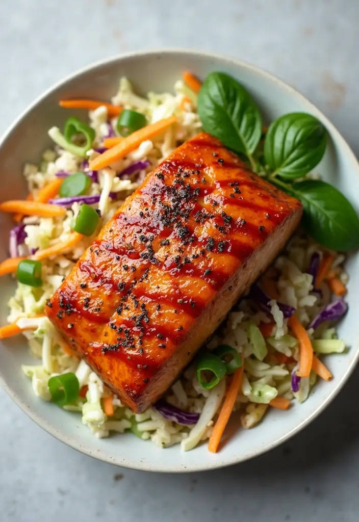 25 Quick Stir Fry Recipes Using Coleslaw Mix 36 25 Quick Stir Fry Recipes Using Coleslaw Mix - 6. Teriyaki Salmon & Coleslaw