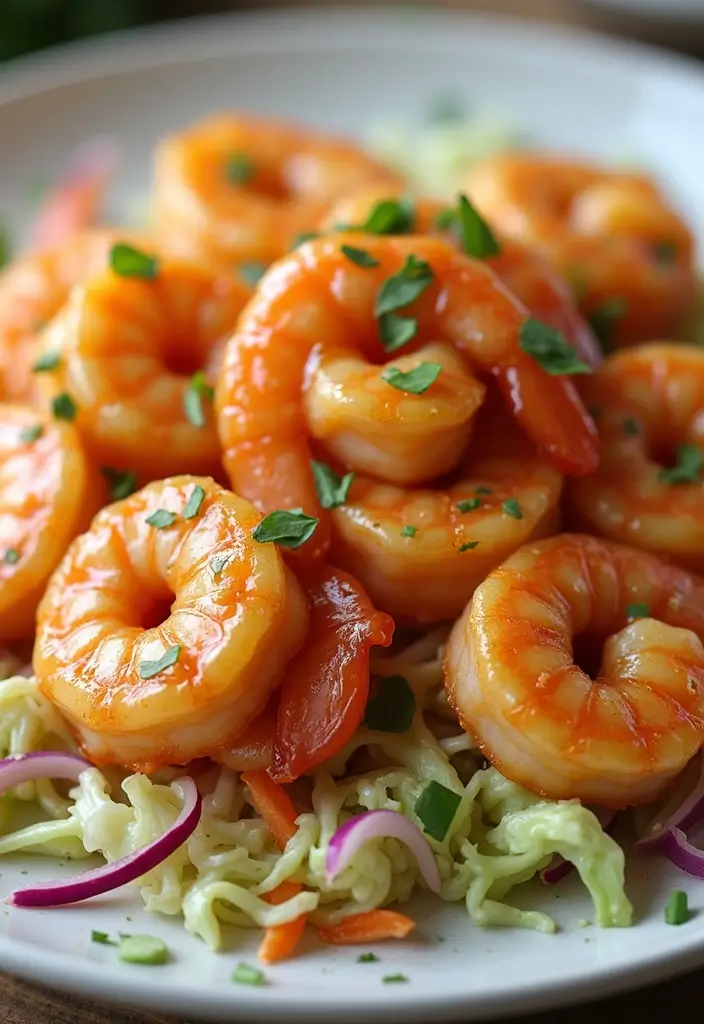 25 Quick Stir Fry Recipes Using Coleslaw Mix 50 25 Quick Stir Fry Recipes Using Coleslaw Mix - 8. Honey Garlic Shrimp & Coleslaw