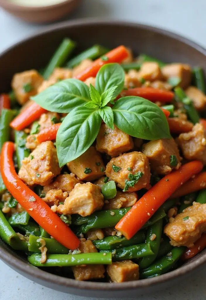 25 Stir Fry Meat Recipes for Quick and Delicious Meals 15 25 Stir Fry Meat Recipes for Quick and Delicious Meals - 3. Thai Basil Chicken Stir Fry