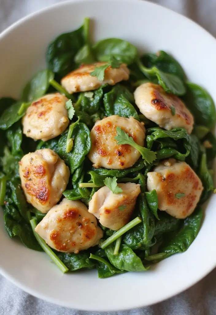 25 Stir Fry Meat Recipes for Quick and Delicious Meals 41 25 Stir Fry Meat Recipes for Quick and Delicious Meals - 7. Garlic Chicken Stir Fry with Spinach