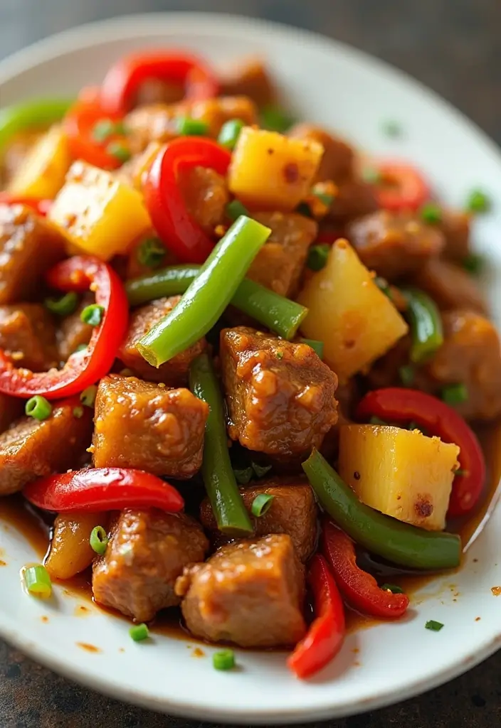 25 Stir Fry Meat Recipes for Quick and Delicious Meals 48 25 Stir Fry Meat Recipes for Quick and Delicious Meals - 8. Sweet and Sour Pork Stir Fry