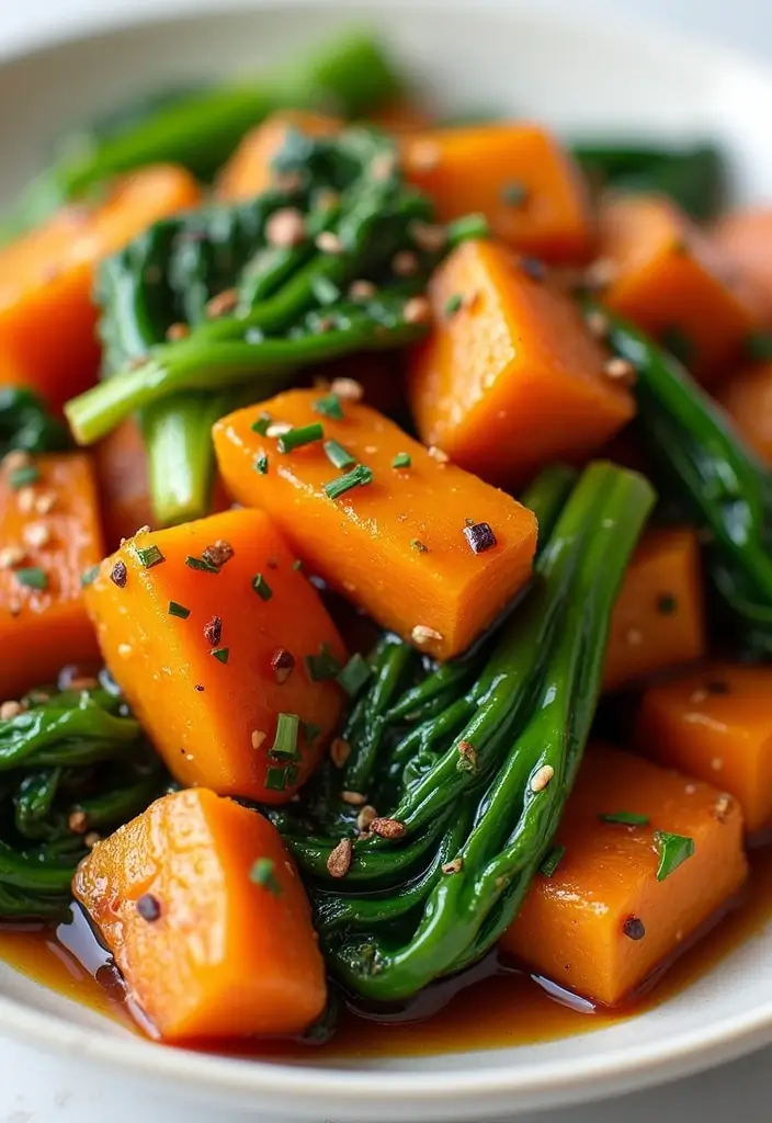 25 Sweet Potato Stir Fry Recipes for a Healthy Twist 95 25 Sweet Potato Stir Fry Recipes for a Healthy Twist - 15. Stir-Fried Sweet Potatoes with Bok Choy