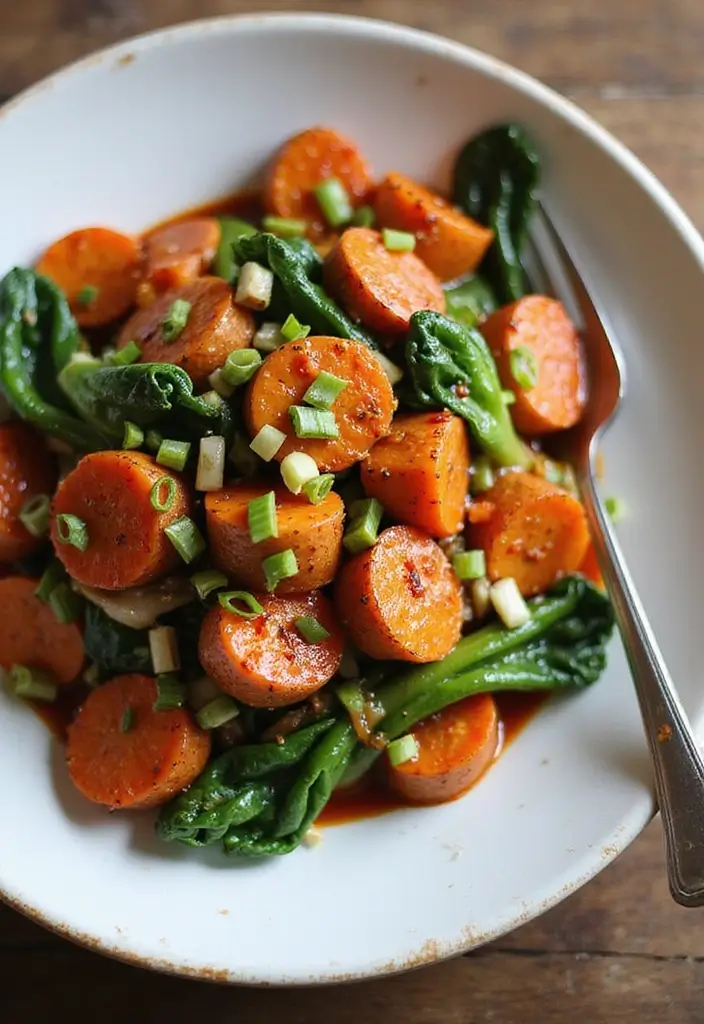 25 Sweet Potato Stir Fry Recipes for a Healthy Twist 15 25 Sweet Potato Stir Fry Recipes for a Healthy Twist - 3. Spicy Sriracha Sweet Potato Stir Fry