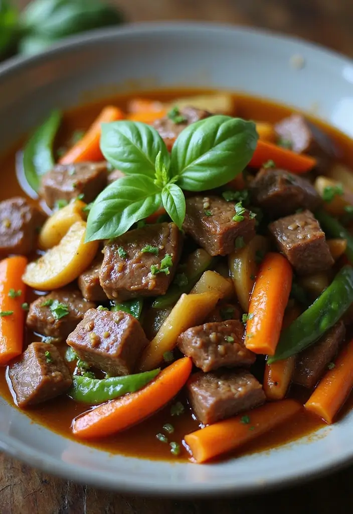 25 Top Round Beef Stir Fry Recipes That Are Tender and Juicy - 12. Beef Stir Fry with Thai Basil