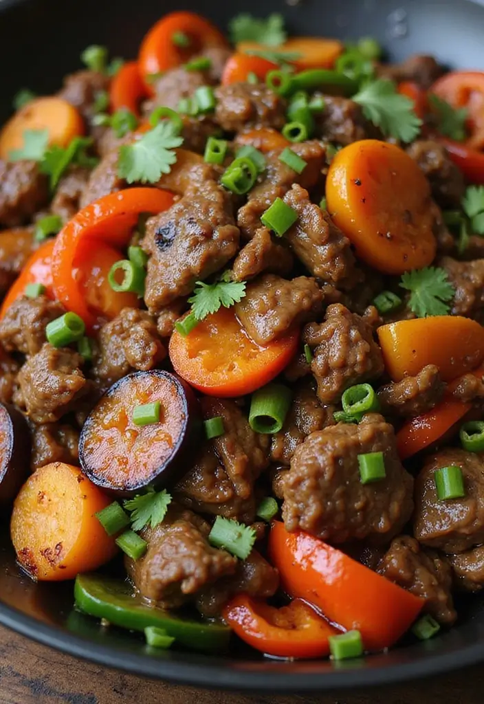 25 Top Round Beef Stir Fry Recipes That Are Tender and Juicy - 14. Beef Stir Fry with Eggplant