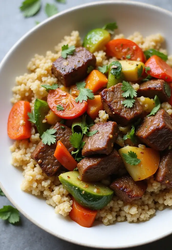25 Top Round Beef Stir Fry Recipes That Are Tender and Juicy - 15. Beef Stir Fry with Quinoa