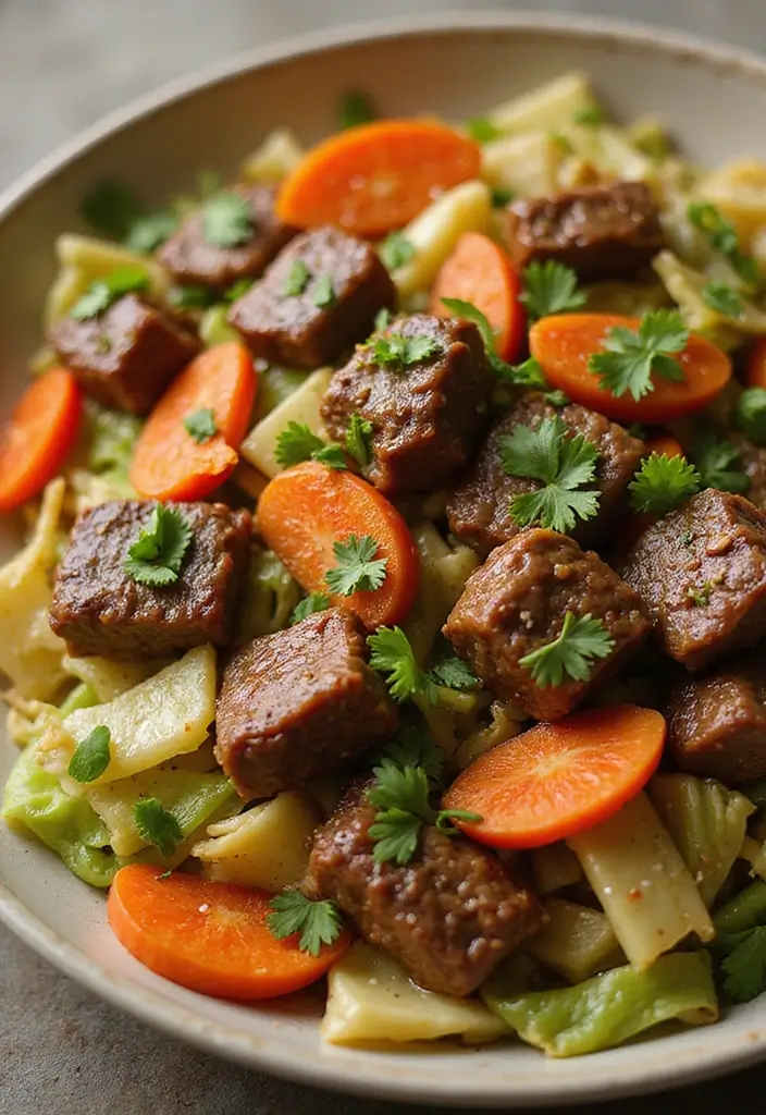25 Top Round Beef Stir Fry Recipes That Are Tender and Juicy - 17. Beef Stir Fry with Cabbage