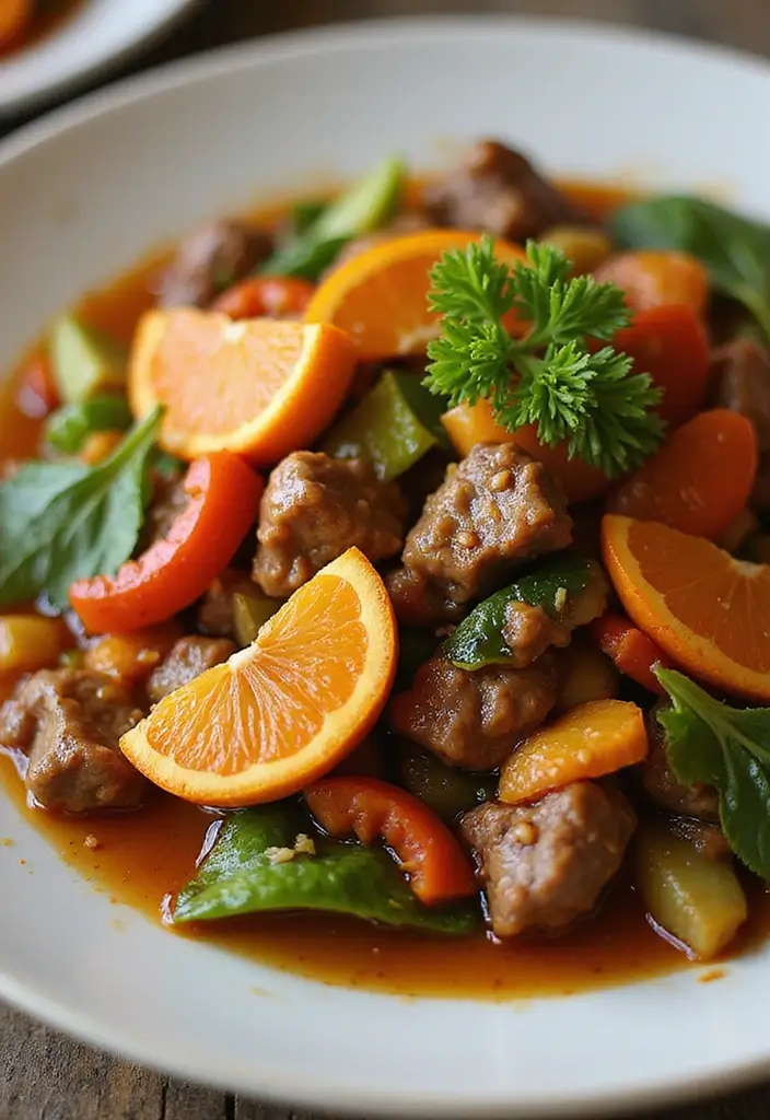 25 Top Round Beef Stir Fry Recipes That Are Tender and Juicy - 19. Orange Beef Stir Fry