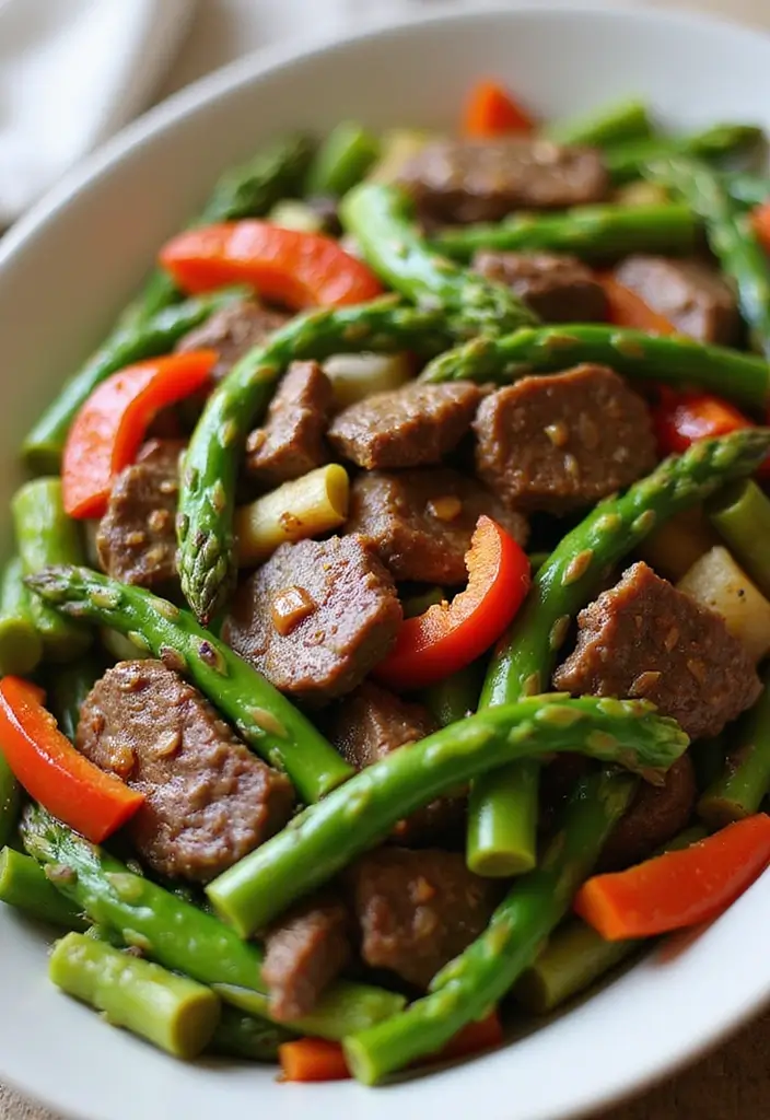 25 Top Round Beef Stir Fry Recipes That Are Tender and Juicy - 21. Beef Stir Fry with Asparagus