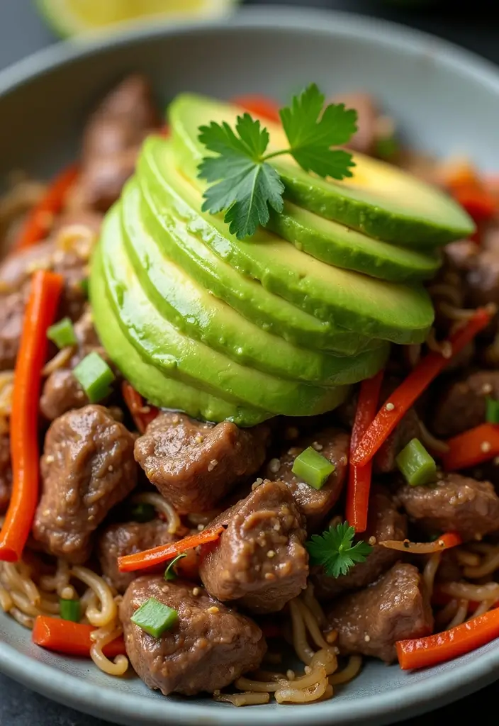 25 Top Round Beef Stir Fry Recipes That Are Tender and Juicy - 25. Beef Stir Fry with Avocado