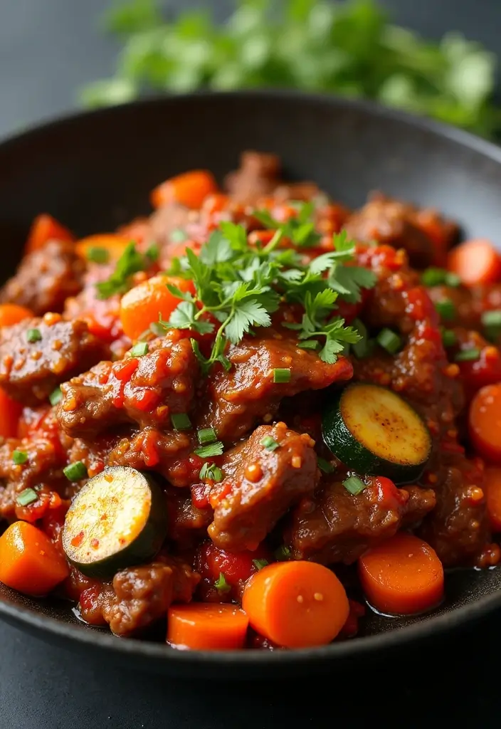 25 Top Round Beef Stir Fry Recipes That Are Tender and Juicy - 3. Spicy Korean Beef Stir Fry