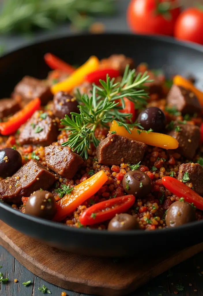 25 Top Round Beef Stir Fry Recipes That Are Tender and Juicy - 6. Mediterranean Beef Stir Fry