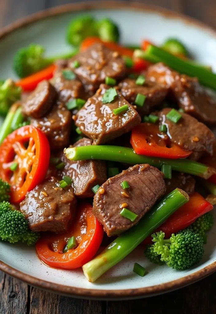 25 Top Round Beef Stir Fry Recipes That Are Tender and Juicy - 7. Garlic Beef Stir Fry
