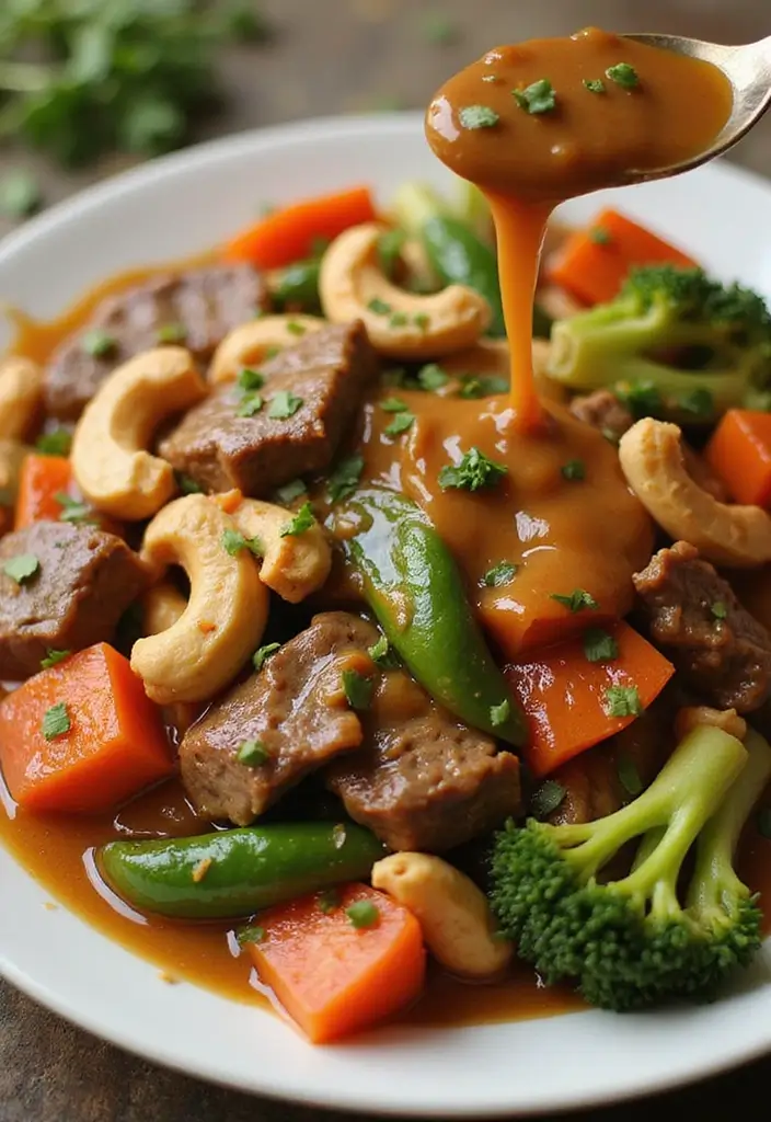 25 Top Round Beef Stir Fry Recipes That Are Tender and Juicy - 8. Beef Stir Fry with Cashew Sauce