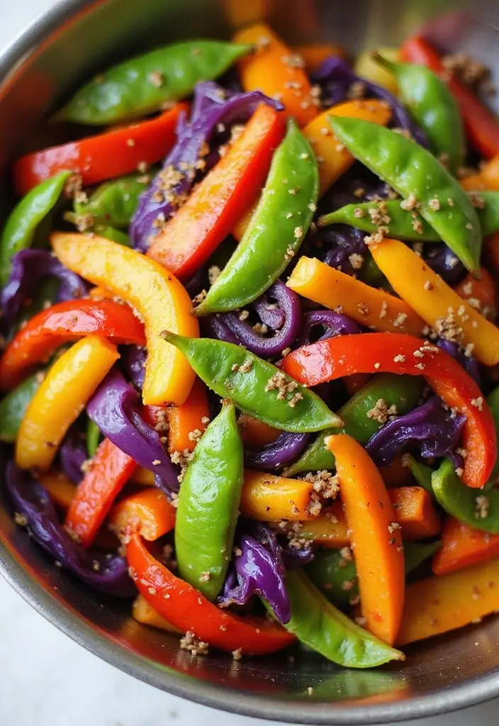 25 Veggie and Rice Stir Fry Recipes for Healthy Eating 65 25 Veggie and Rice Stir Fry Recipes for Healthy Eating - 11. Rainbow Vegetable Stir Fry