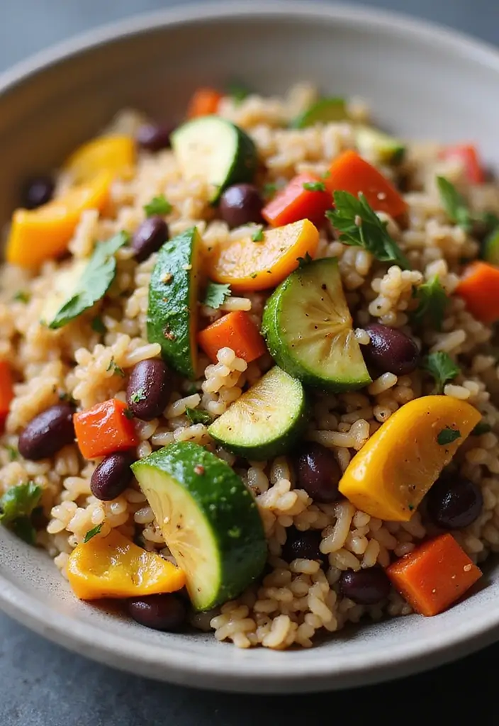 25 Veggie and Rice Stir Fry Recipes for Healthy Eating 93 25 Veggie and Rice Stir Fry Recipes for Healthy Eating - 15. Black Bean and Veggie Rice Stir Fry